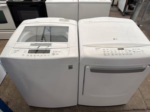LG top load washer and dryer set