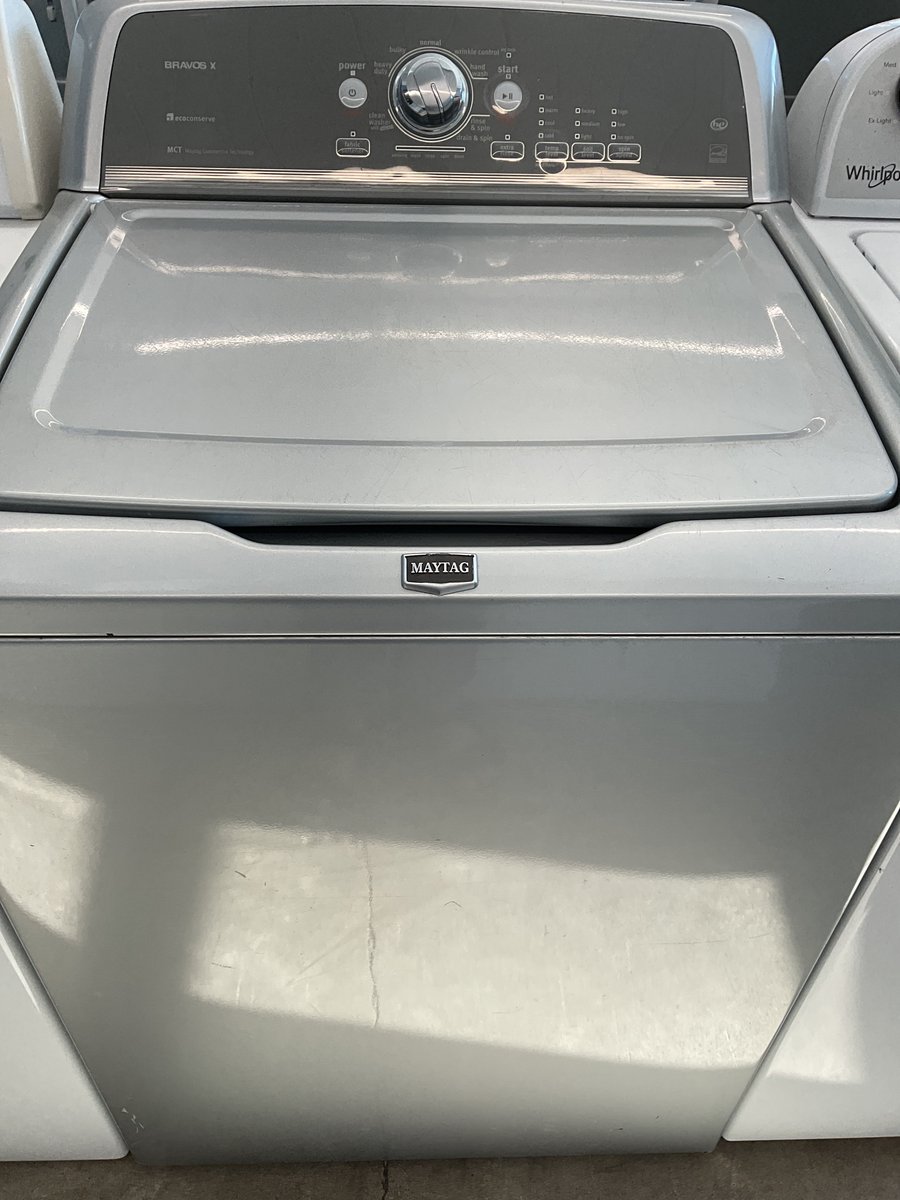 Photo 1 of this exact Maytag Top load silver washer