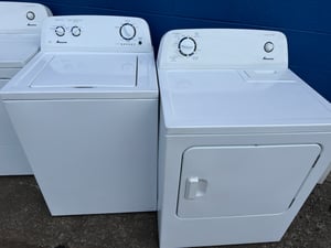 Amana top load washer and dryer set