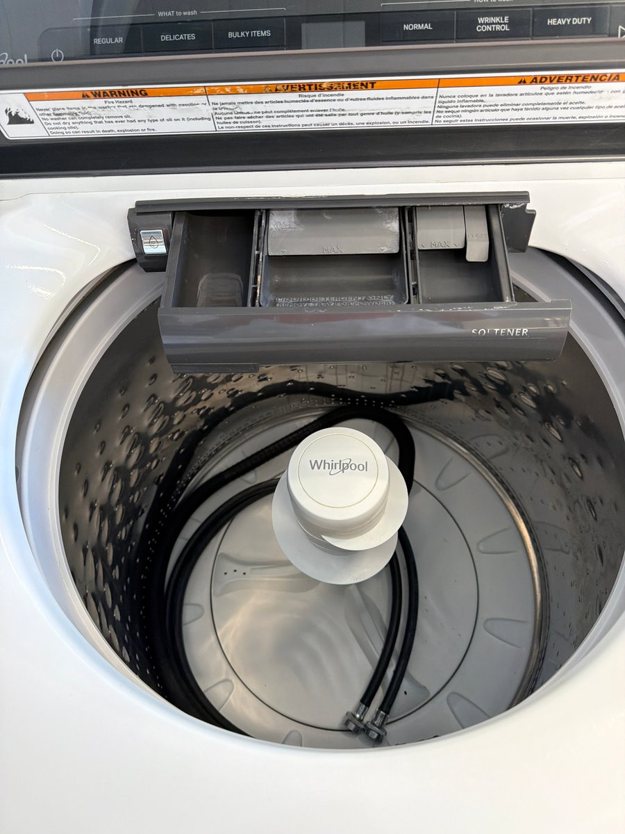 Photo 5 of this exact Whirlpool TopLoad washer with agitator