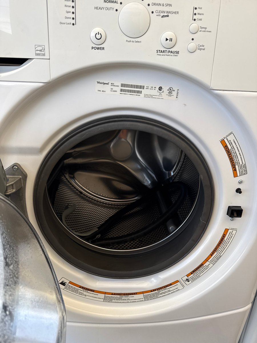 Photo 2 of this exact Whirlpool washer and dryer set