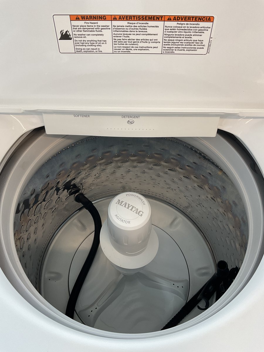 Photo 3 of this exact Whirlpool Top load washer and dryer