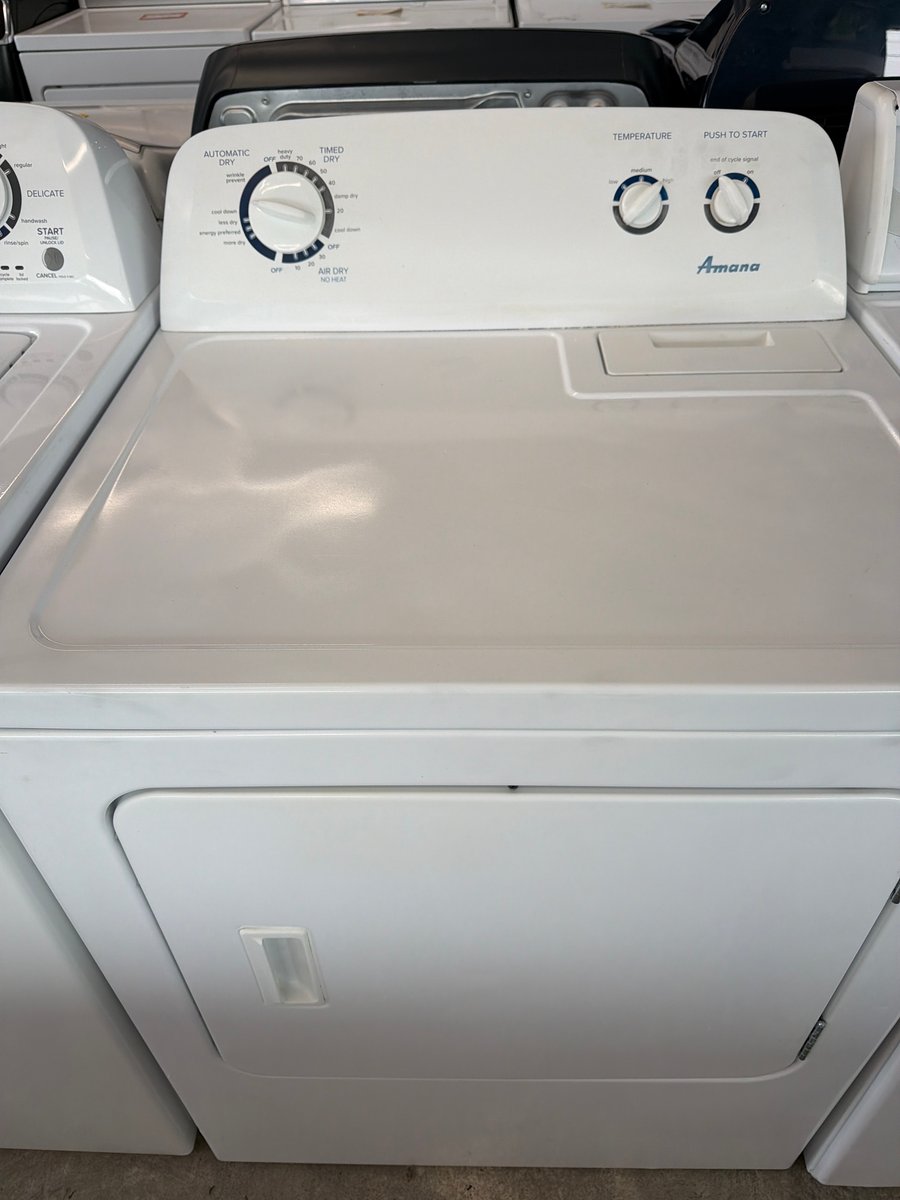 Photo 5 of this exact Amana Top load washer and dryer set