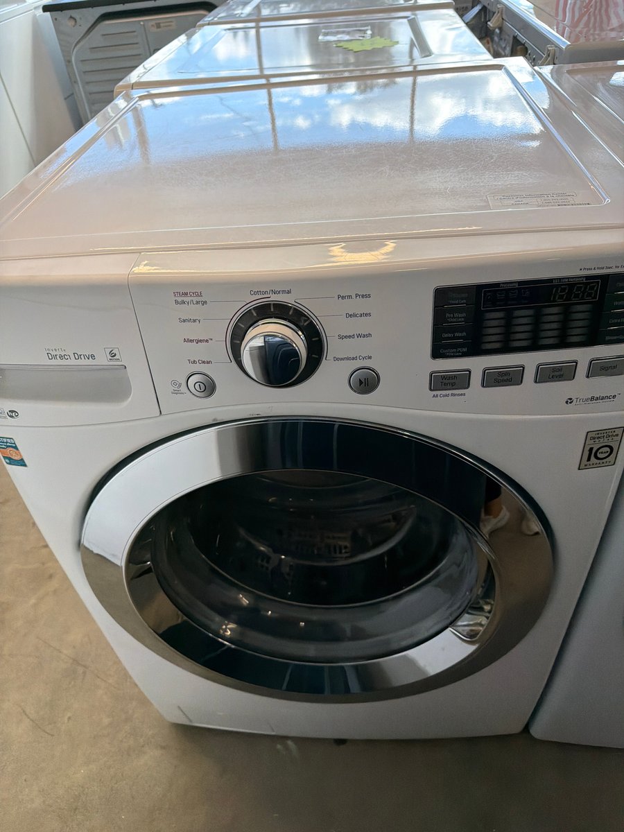 Photo 2 of this exact LG Front load white set