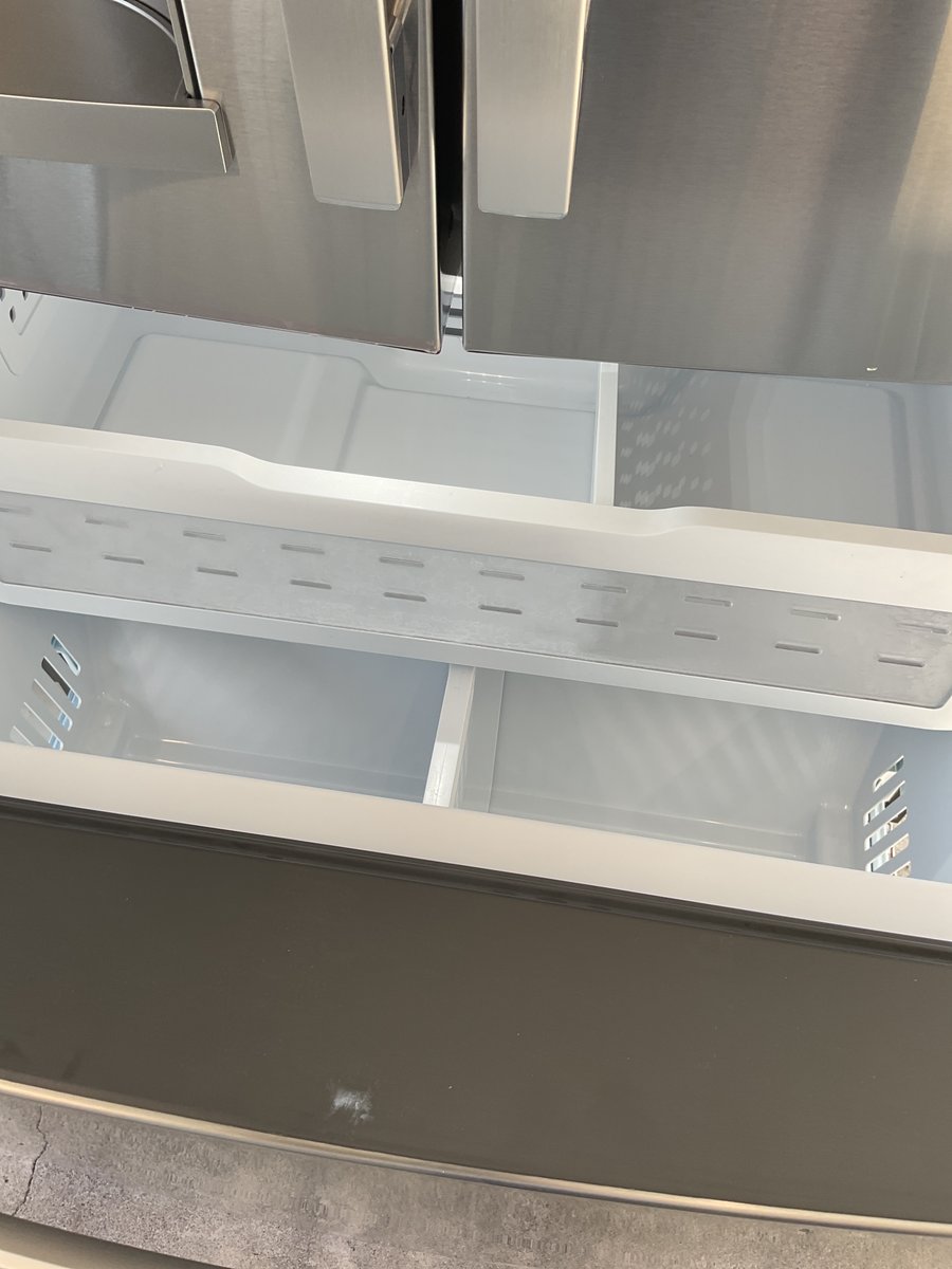 Photo 3 of this exact GE Counter depth French door stainless steel refrigerator