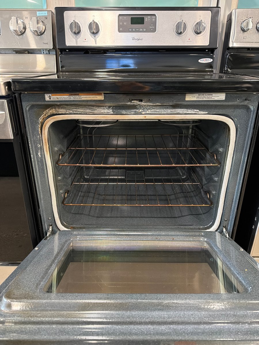 Photo 2 of this exact Whirlpool Stainless steel glass top range