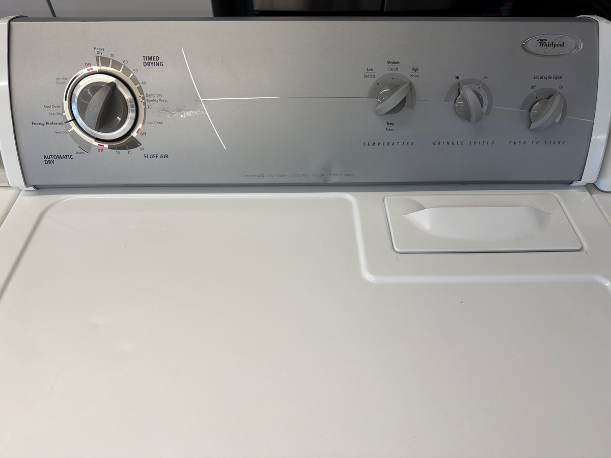 Photo 2 of this exact Whirlpool 29" Electric Dryer