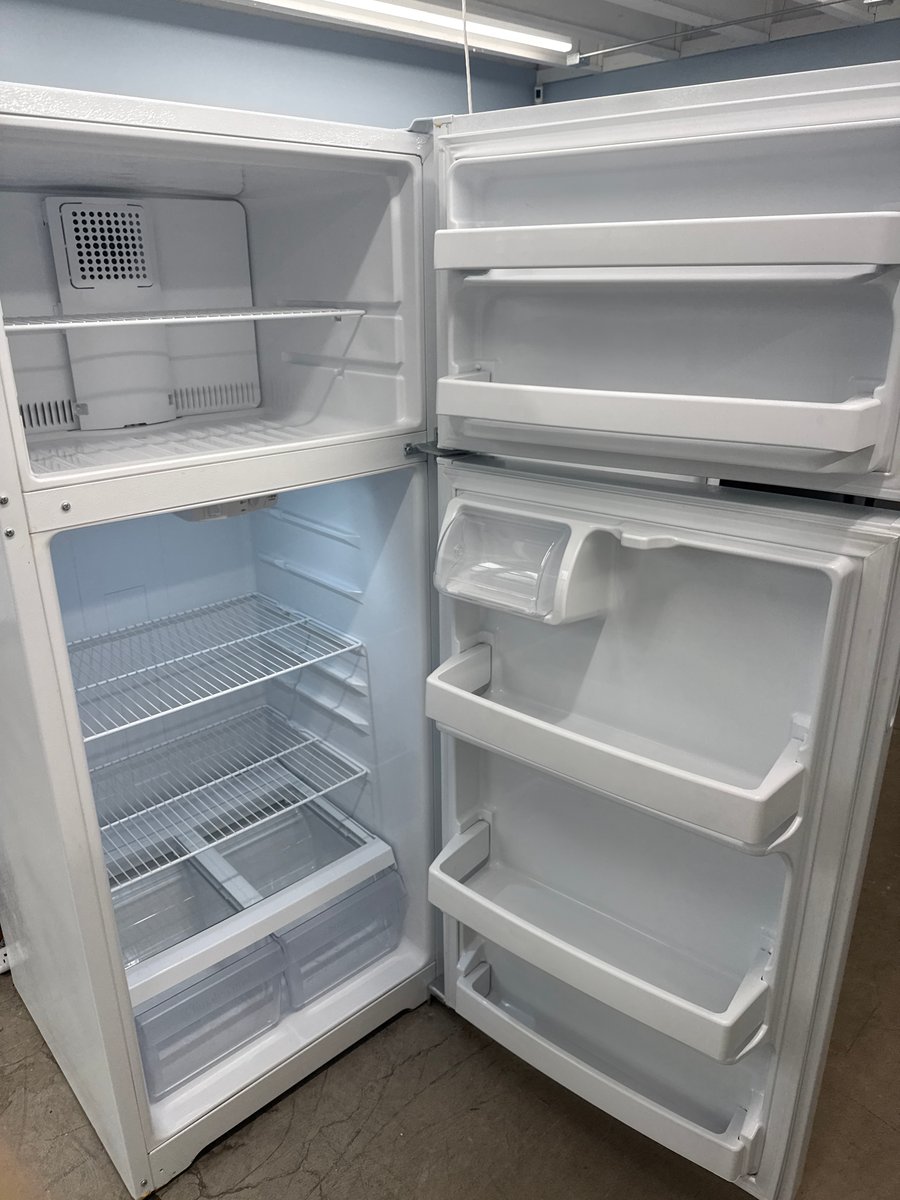 Photo 2 of this exact Hotpoint white top mount refrigerator
