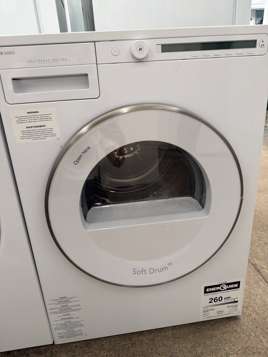 Photo 4 of this exact Asko front load washer and dryer set