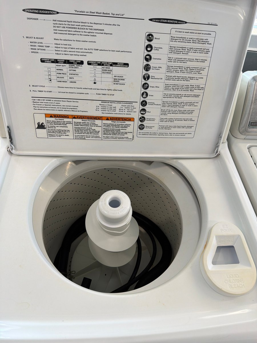 Photo 2 of this exact Kenmore Elite top load washer