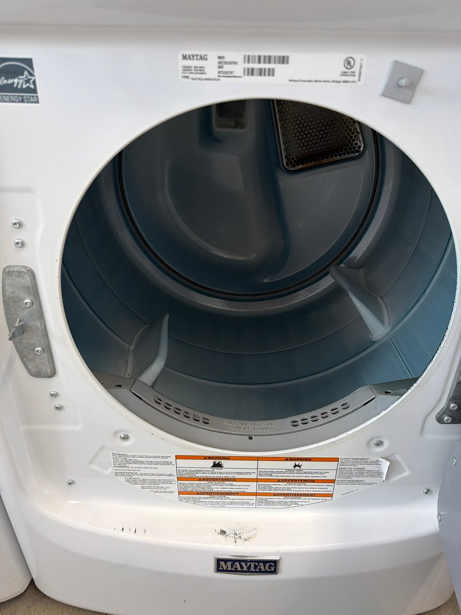 Photo 5 of this exact Maytag Front load washer and dryer set