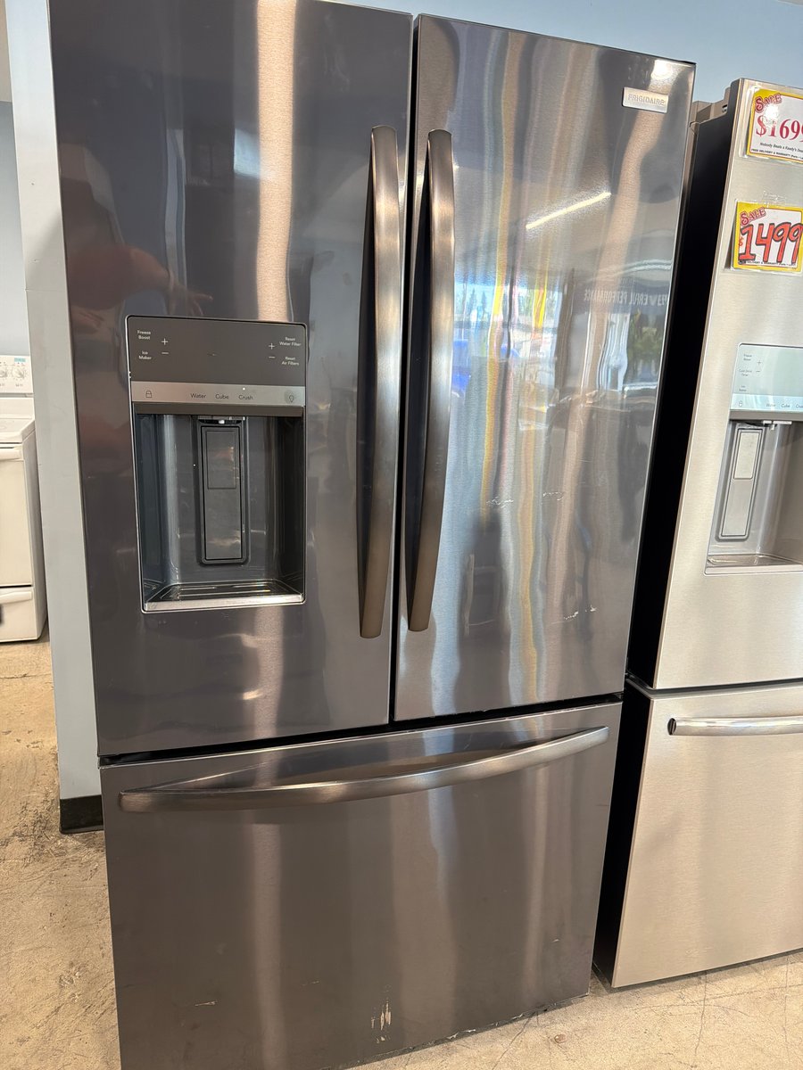 Photo 2 of this exact Frigidaire Black stainless french door refrigerator