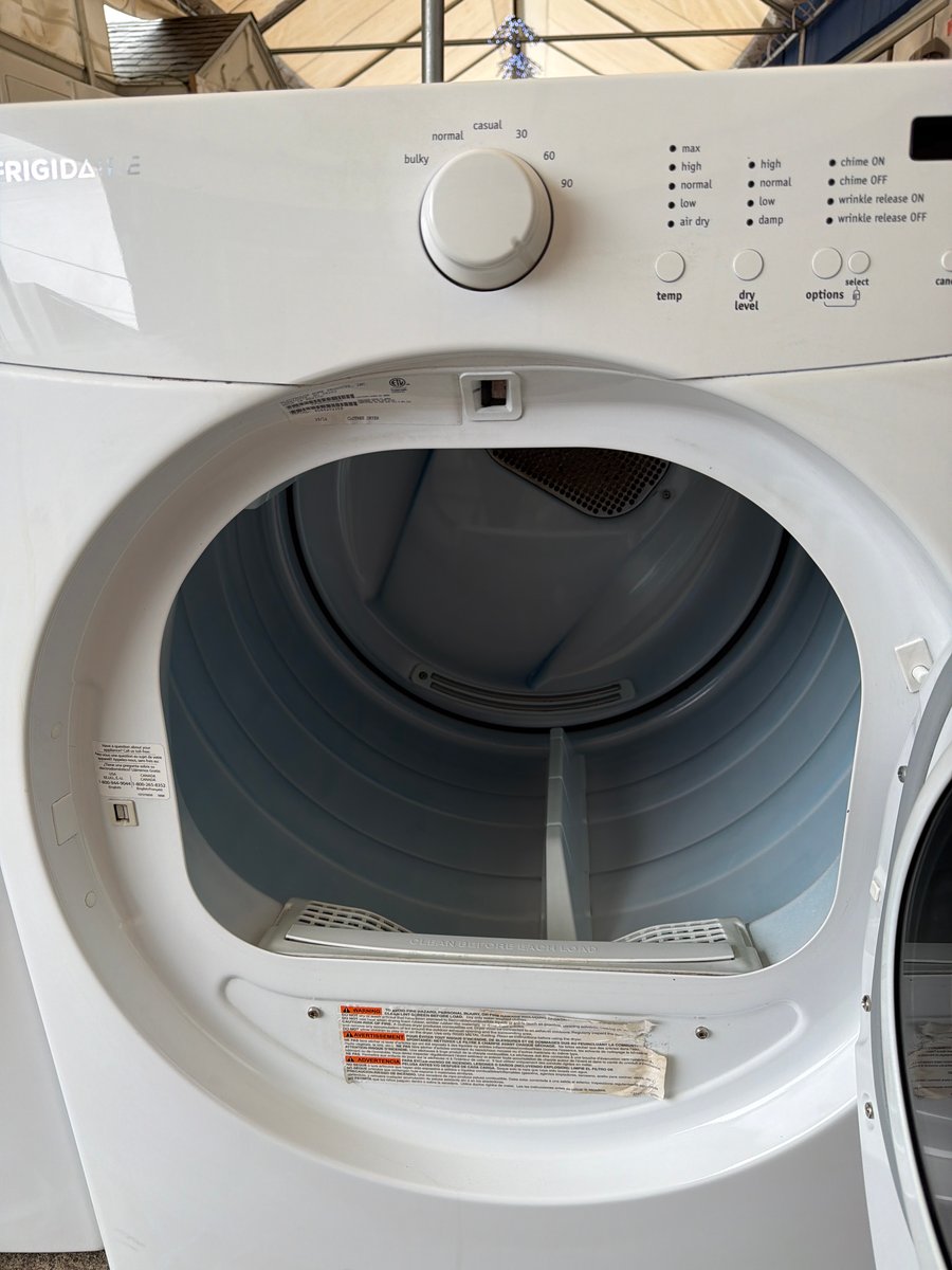 Photo 4 of this exact Frigidaire Front load washer and dryer set