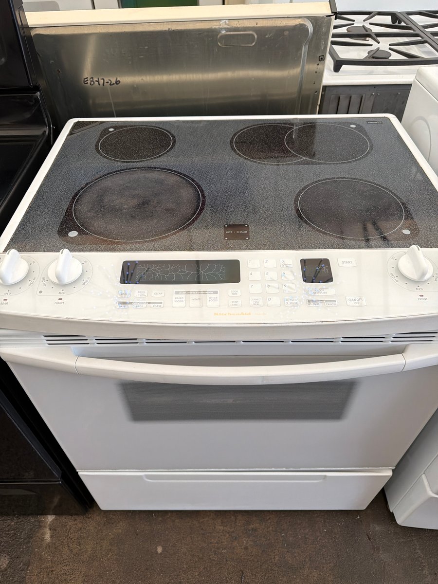Photo 1 of this exact KitchenAid 30" Electric Slide-in Range