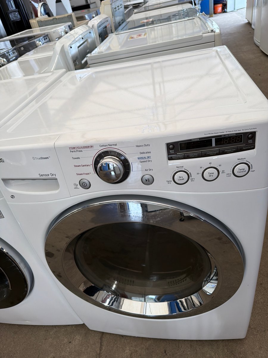 Photo 4 of this exact LG Front load white washer and dryer set