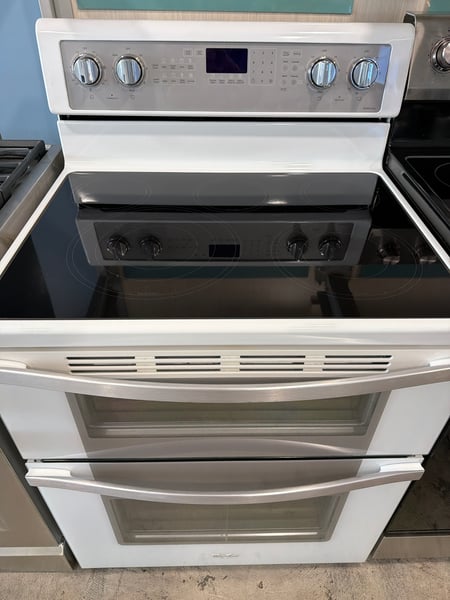 Whirlpool Gold series glass top double oven