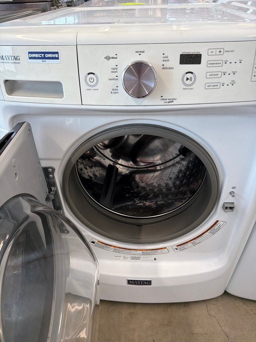 Photo 2 of this exact Maytag Front load washer and dryer set