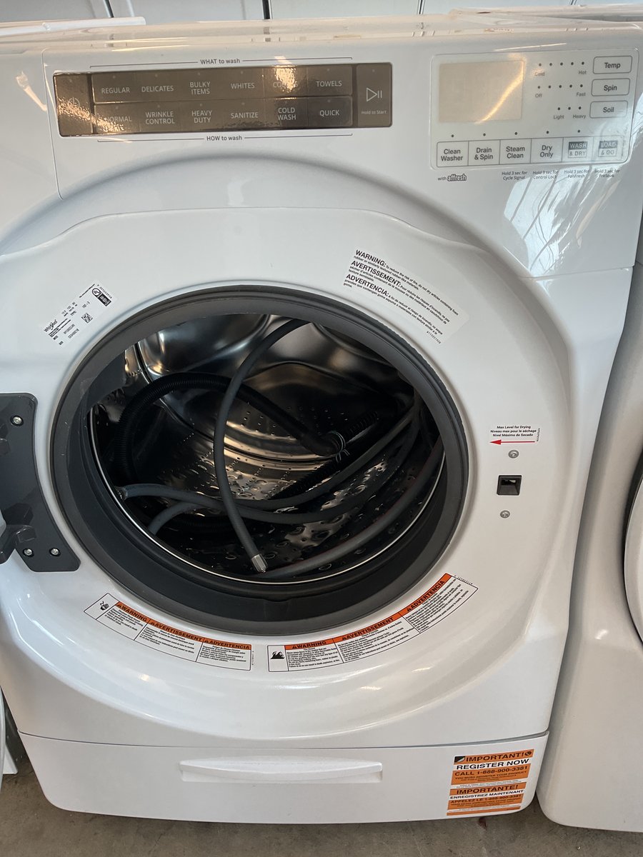 Photo 3 of this exact Whirlpool Front load washer dryer combo