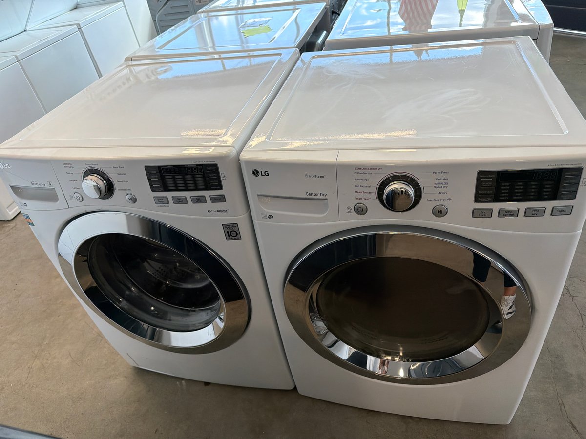 Photo 1 of this exact LG Front load white set