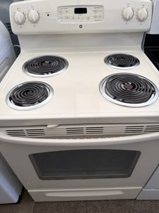 GE Almond color Coil top range