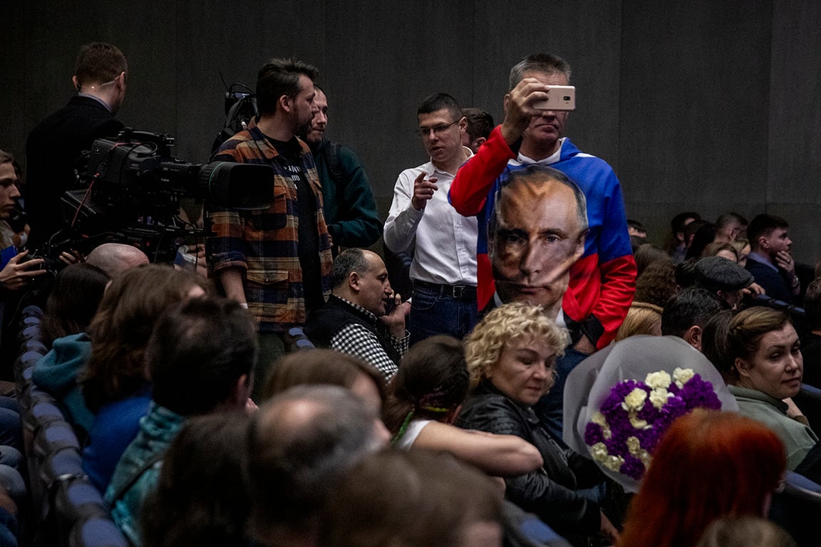 БКЗ Октябрьский, Санкт-Петербург, 27 марта 2024 года. Фото: «Новая Газета Европа»