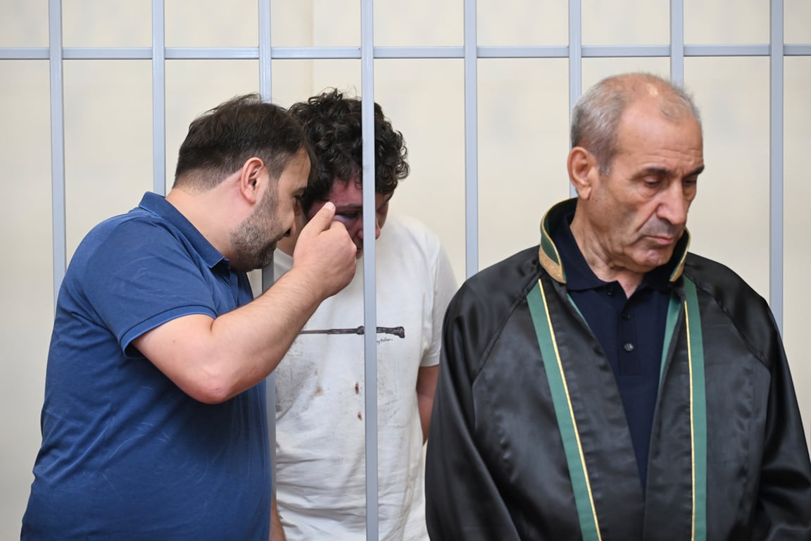 Сергей Софронов во время суда в Баку, Азербайджан, 1 июля 2025 года. Фото:  Azertag