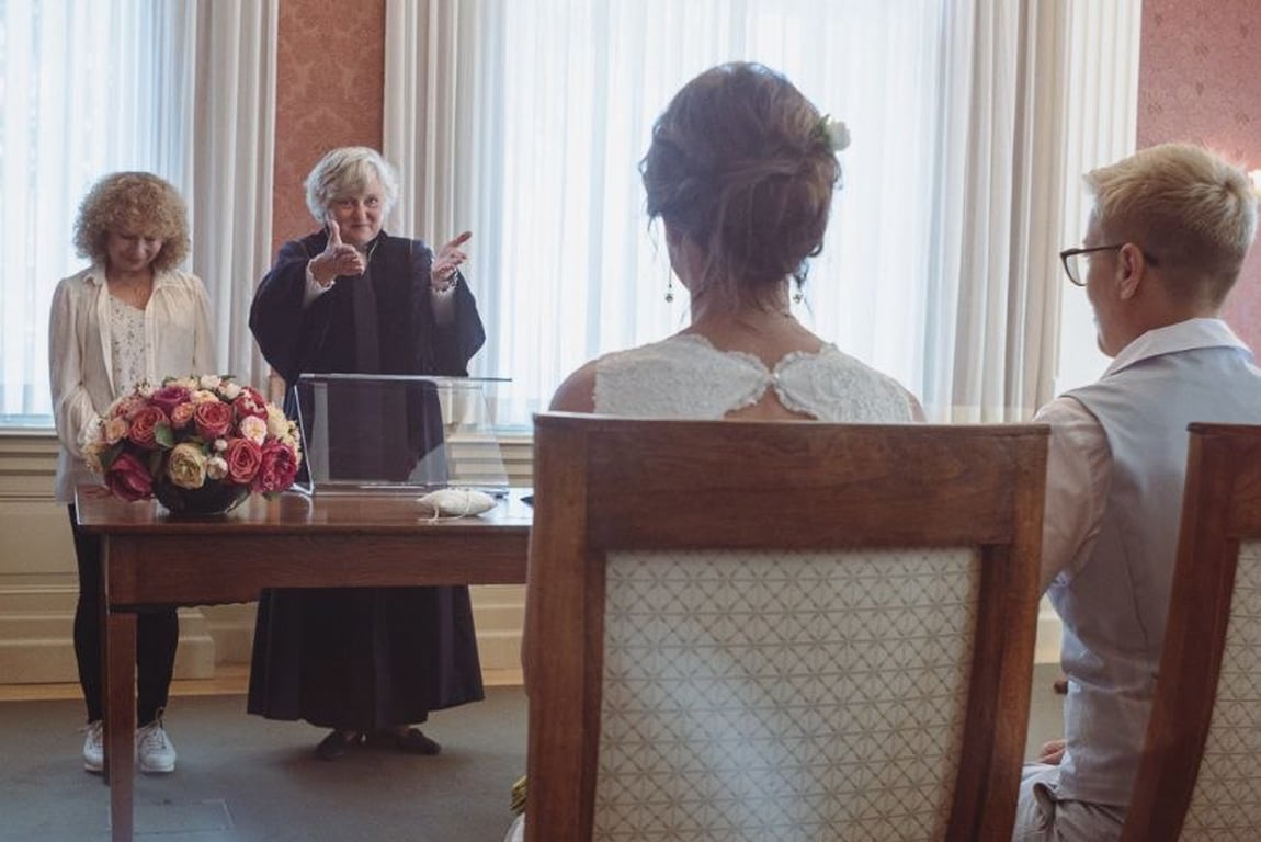 Бракосочетание Анастасии и Ольги. Фото из личного архива