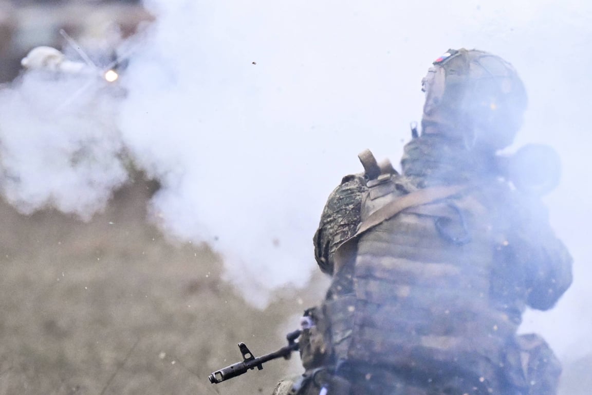 Военнослужащий армии РФ во время боевой подготовки на Запорожском направлении, Украина, 25 марта 2026 года. Фото: Алексей Маишев / Спутник / Imago Images / Scanpix / LETA