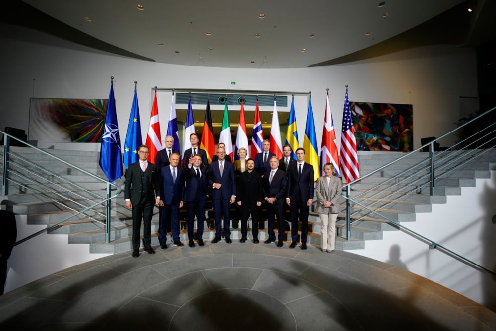 Berlin hosts summit with key European leaders on Ukraine peace. Photo: EPA/MARKUS SCHREIBER / POOL