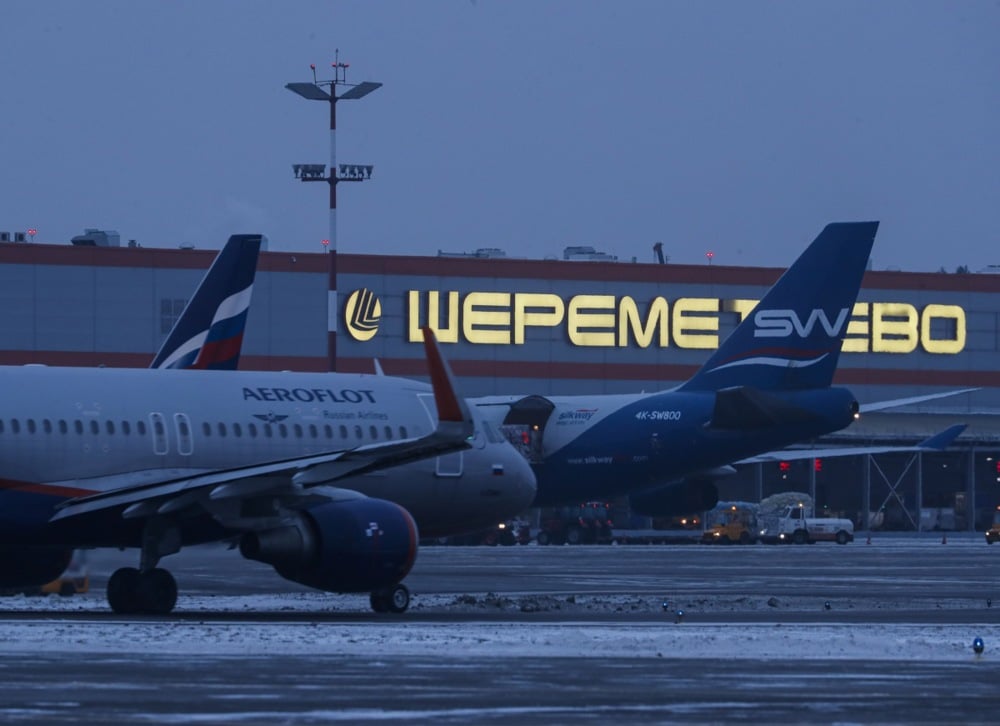 The Sheremetyevo Airport in Moscow, December 2020. Photo: EPA/SERGEI ILNITSKY