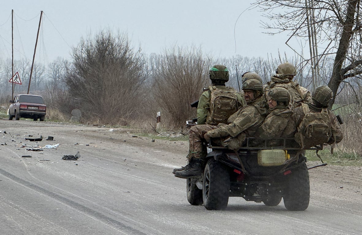 Военнослужащие Вооруженных сил Украины в районе прифронтового Покровска, Донецкая область, Украина, 31 марта 2026 года. Фото: Reuters / Scanpix / LETA