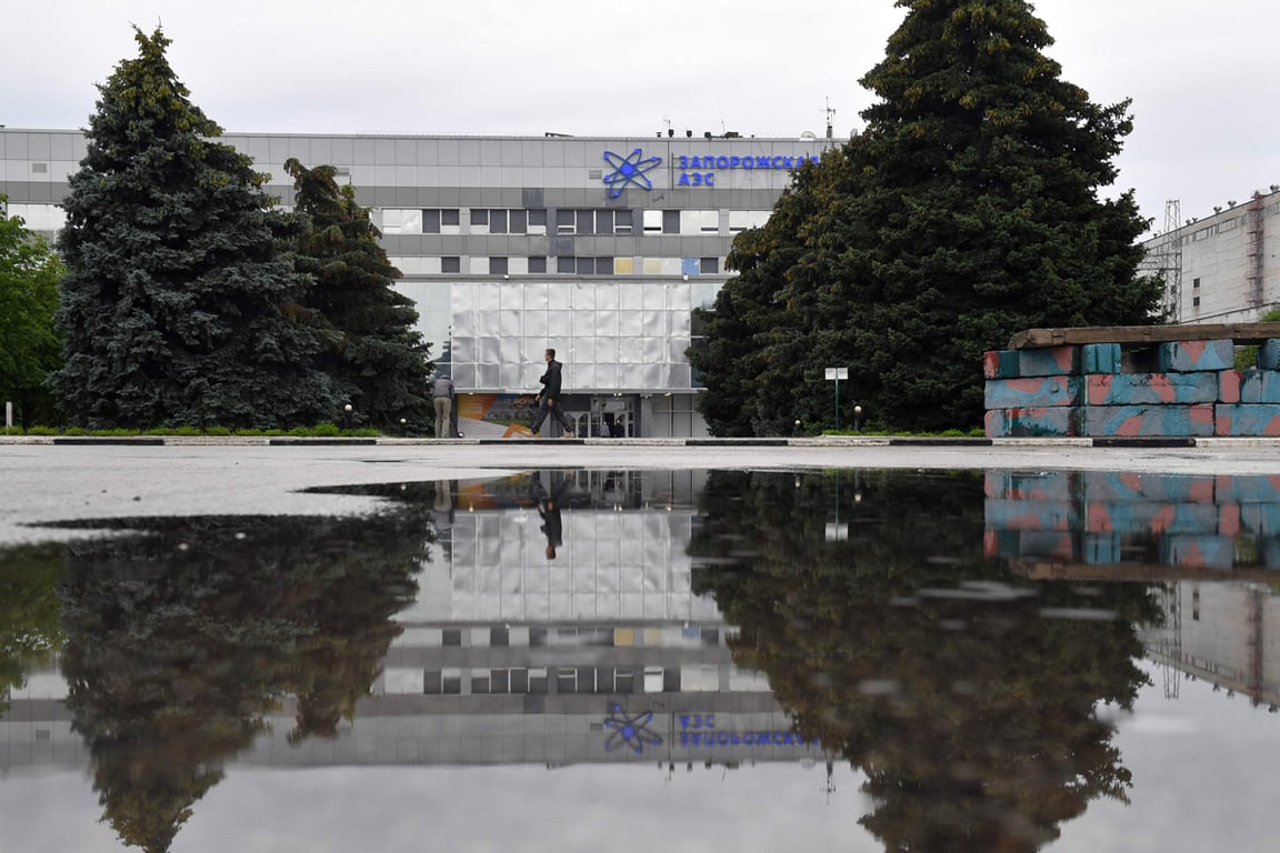Вид на Запорожскую атомную электростанцию, Украина, 14 июня 2023 года. Фото: Ольга Мальцева / AFP / Scanpix / LETA
