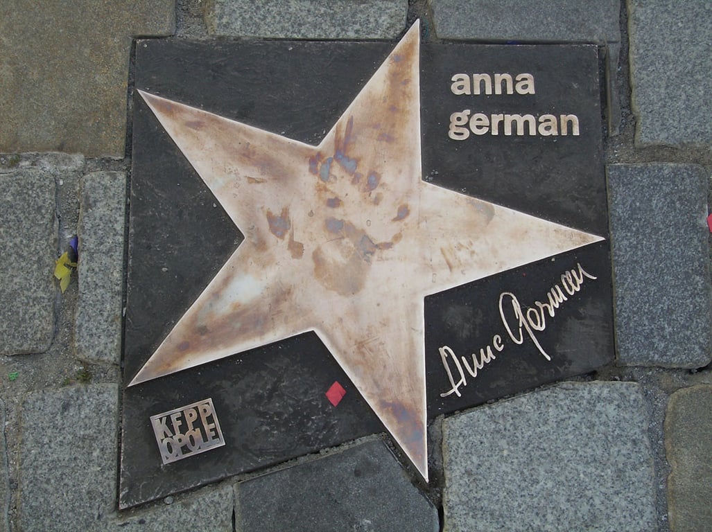 Звезда Анны Герман на Аллее Звезд польской песни в Ополе. Фото: Wikimedia