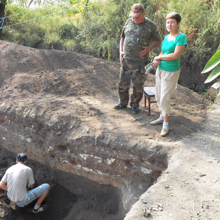 Археологические раскопки в Мариуполе, 2023 год. Фото:  Краеведческий музей Мариуполя