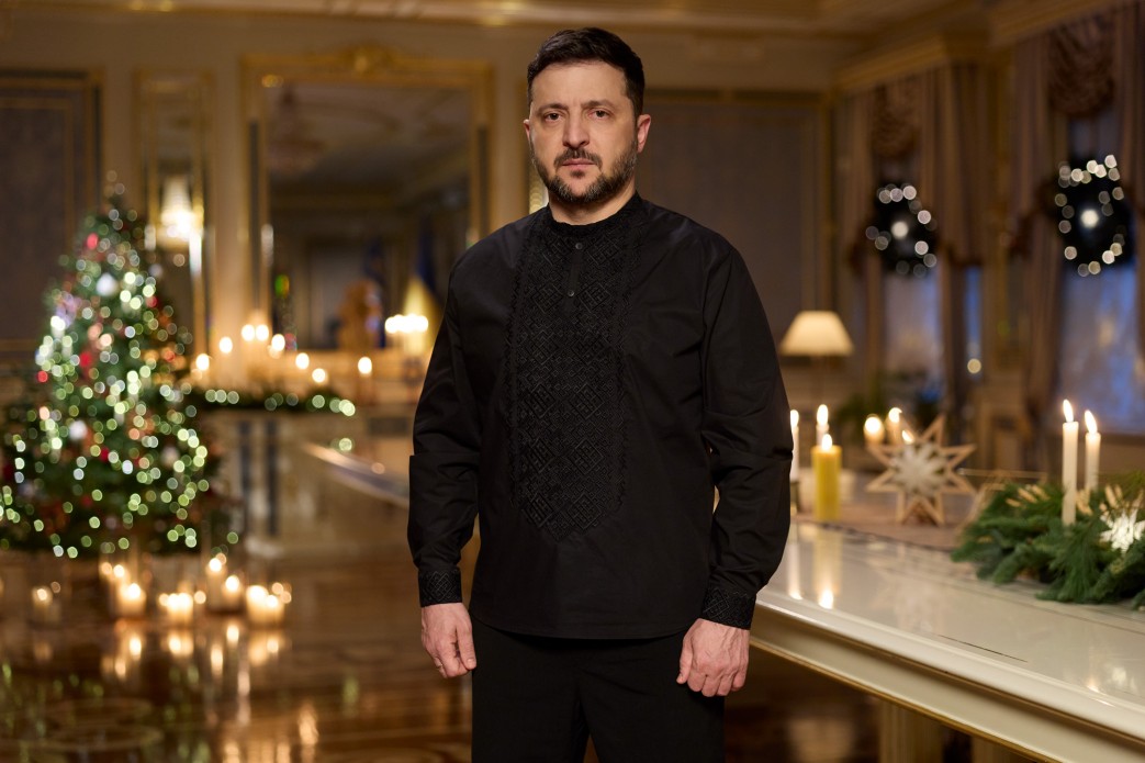 Volodymyr Zelensky addresses the Ukrainian nation on 24 December 2025. Photo: Official website of the President of Ukraine