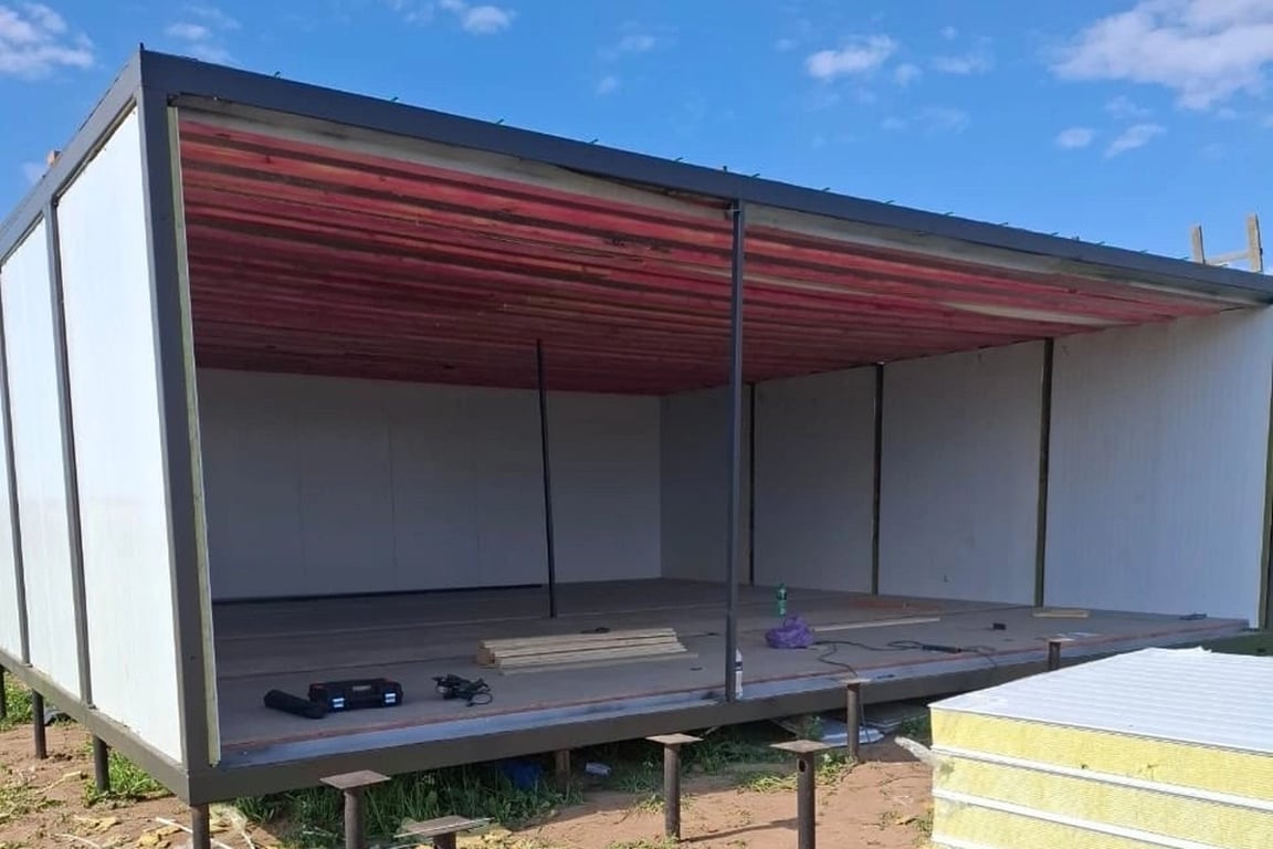 Сборка фельдшерско-акушерского пункта в деревне Монья. Фото: Администрация Вавожского района Удмуртии