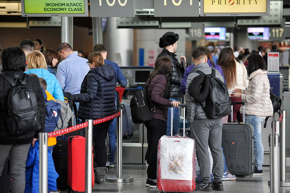 В аэропорту Внуково, Москва, Россия. Фото: Александр Авилов / Агентство «Москва»