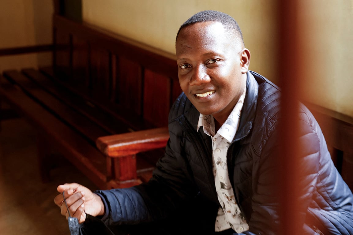 Фестус Омвамба в суде, Киамбу, Кения, 26 февраля 2026 года. Фото: Monicah Mwangi / REUTERS / Scanpix / LETA