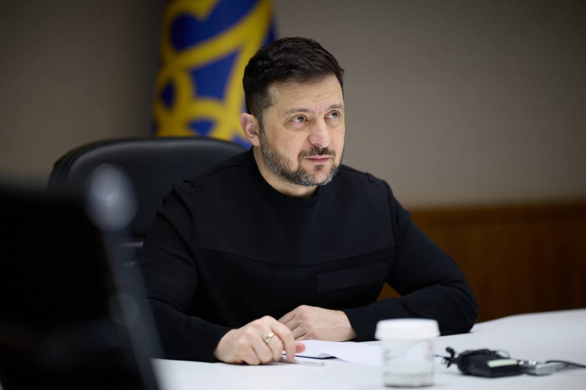 Ukrainian President Volodymyr Zelensky hosts a meeting in Kyiv, Ukraine, 18 February 2026. Photo: Zelensky / Telegram