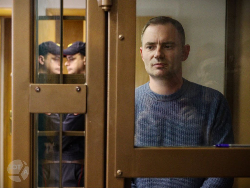 Maxim Kruglov in pretrial detention in Moscow. Photo: SOTA