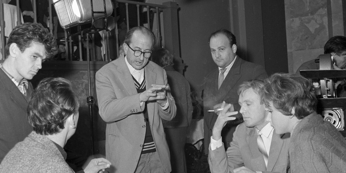 Михаил Ромм на съемках фильма «9 дней одного года». Фото:  kino-teatr.ru