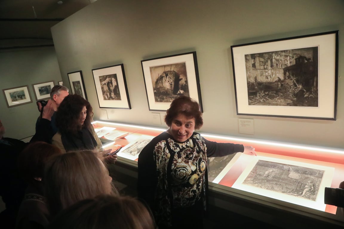 Предпоказ выставки «Сокровищница графики. Гравюрный кабинет в первой четверти XX века» в Пушкинском музее, 17 марта 2025 года. Фото: Артур Новосильцев  / АГН «Москва»