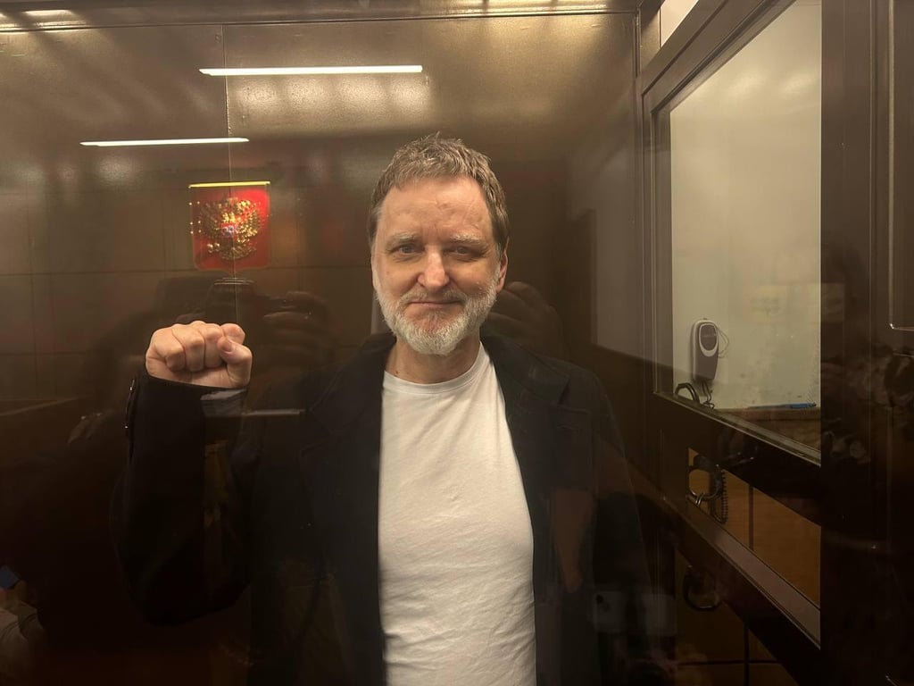 Alexander Nesterenko in court for his sentencing, 19 December 2025. Photo: Mediazona