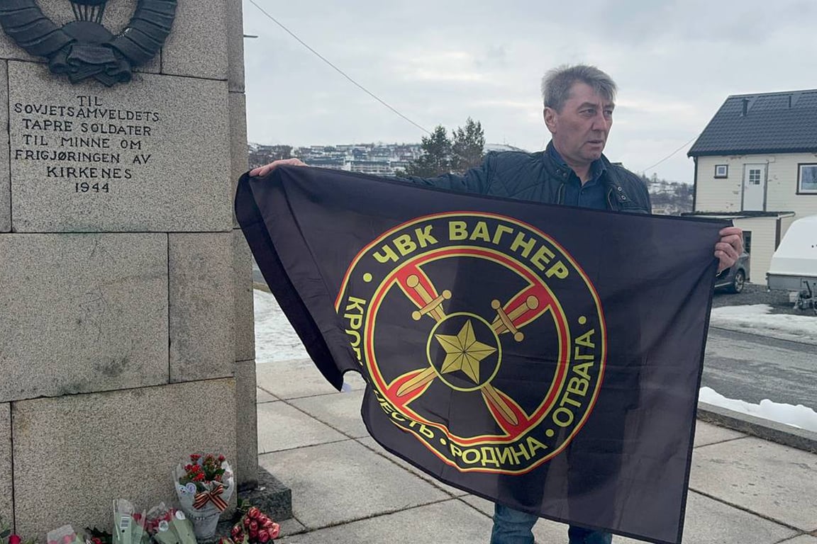 Сергей Коратаев в Киркенесе, 9 мая 2025 года. Фото: Олеся Кривцова