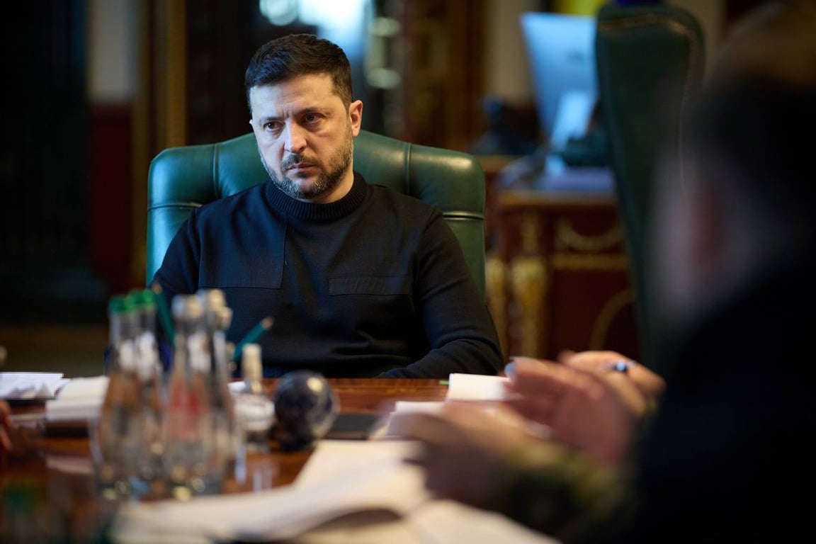 Ukrainian President Volodymyr Zelensky in his office in Kyiv, 2 February 2026. Photo: Telegram / Zelensky