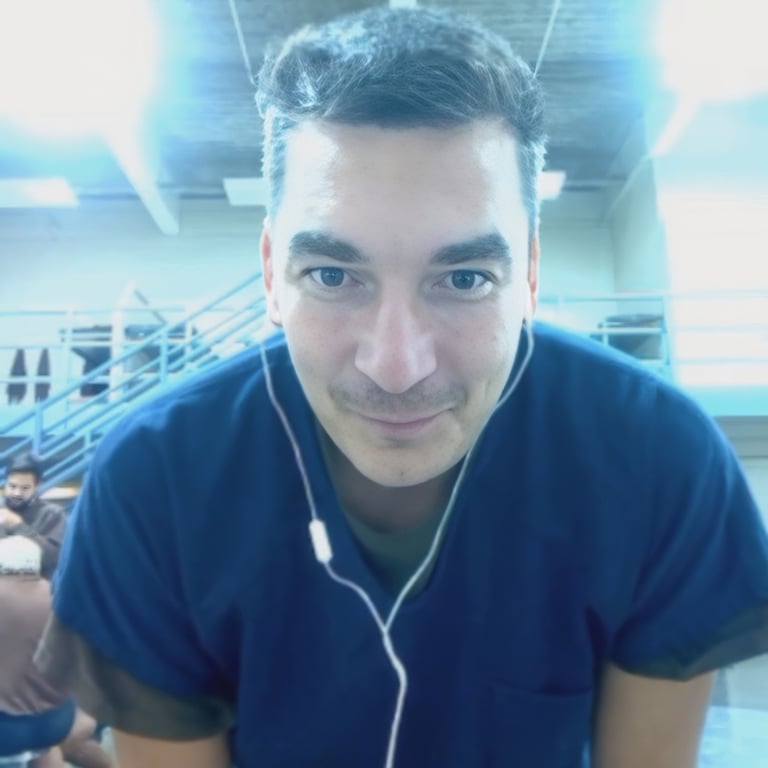 Леонид Мелехин в тюрьме, 2 декабря 2024 года. Фото: Юрий Бобров /  Telegram