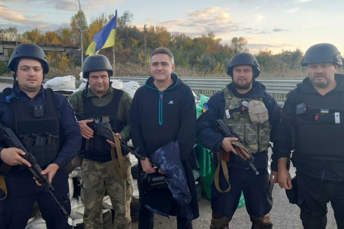 Игорь Мурашов после освобождения из российского плена, 3 октября 2022 года. Фото:  Энергоатом