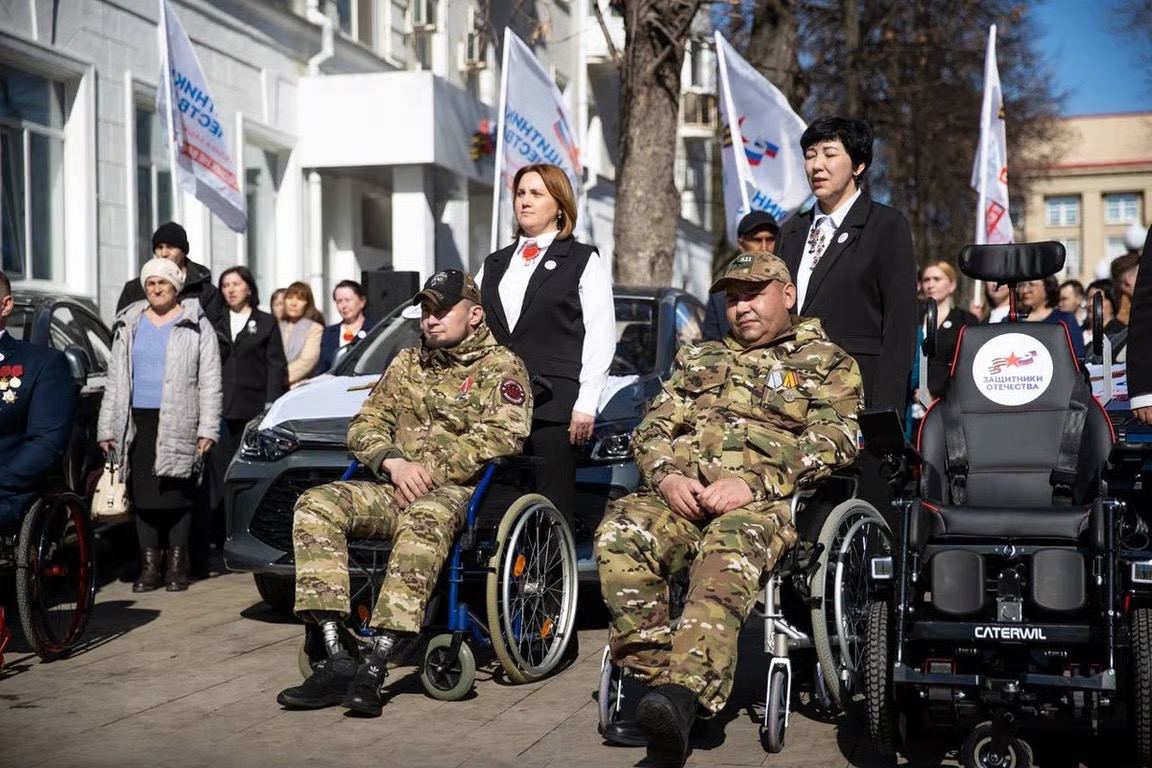 Russian veterans during a meeting with Anna Tsivileva in Bashkortostan, 25 March, 2026. Photo: Defenders of the Fatherland