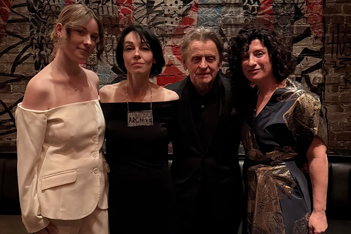 Ksenia Mironova, Anna Nemzer, Mikhail Baryshnikov and Julia Loktev. Photo: Julia Loktev / Facebook.