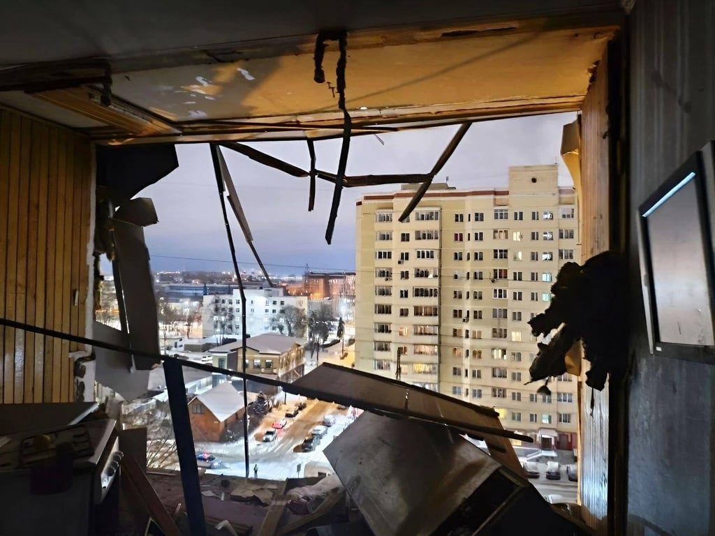 The aftermath of the strike on a building in Tver. Photo: The Tver region Investigative Committee